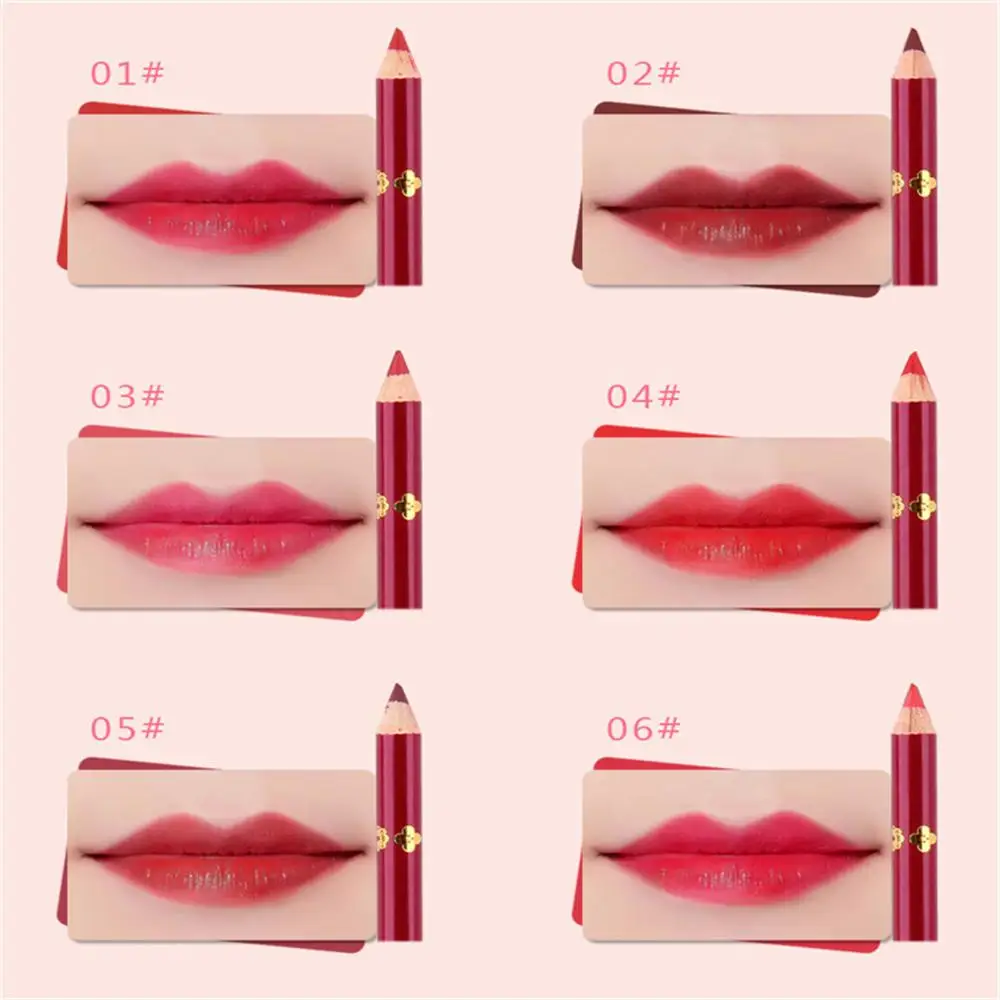 1/2/3PCS A Multi-use Automatic Rotating Lip Liner General Skin Trim Lip Lipstick Pen Not Easy To Faint Velvet Fog