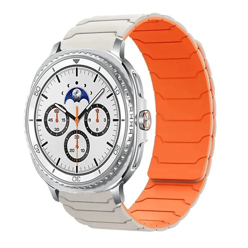 Силиконовый ремешок для Samsung Galaxy Watch 8 40 мм 44 мм 8 Classic 46 мм Сменный магнитный браслет Galaxy Watch Ultra 2025 47 мм