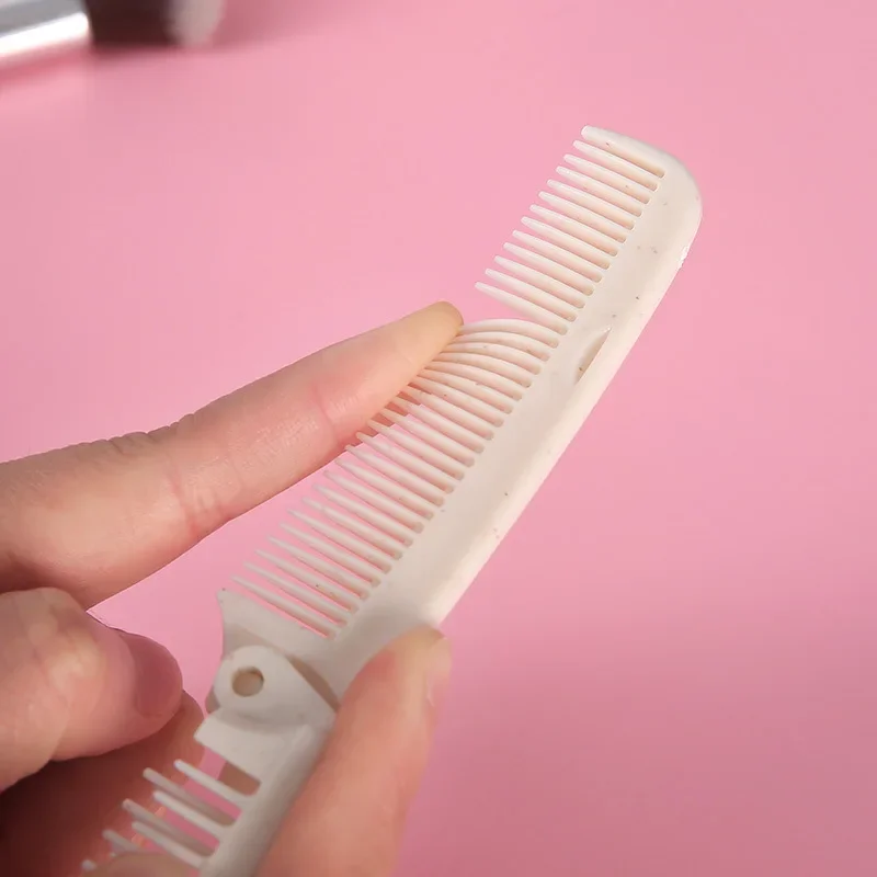 1 قطعة مشط الشعر المحمول للسفر وفك تشابك الشعر فرشاة تدليك قابلة للطي أمشاط مضادة للكهرباء الساكنة أداة تصفيف الشعر #6