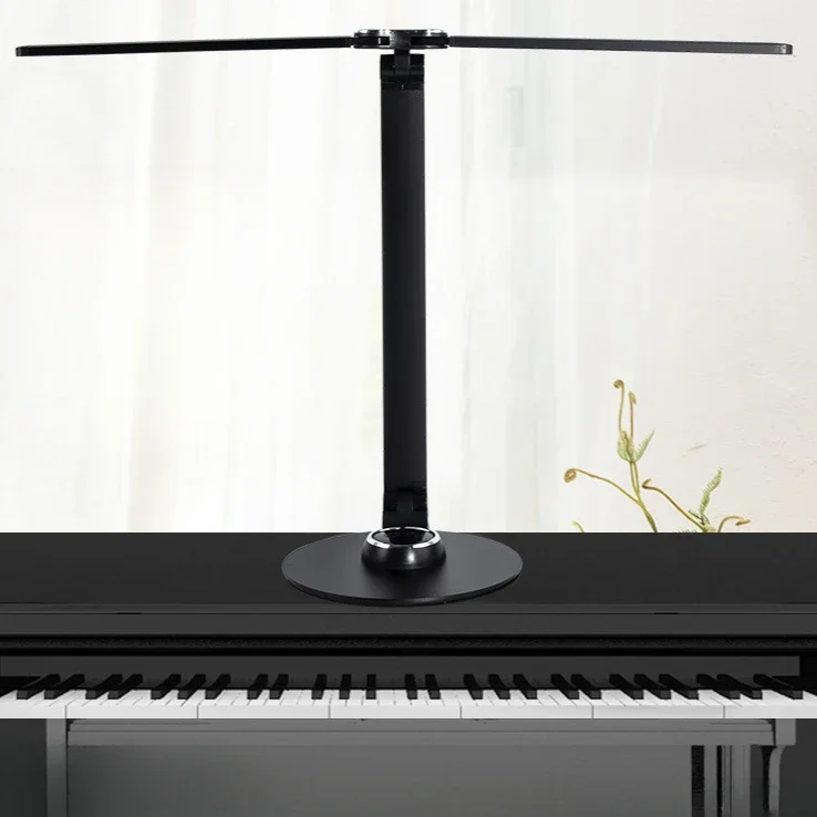 Modern Minimalist Metal Piano Table Lamp Double Headed LED Table Lamp Student Specific Eye Protection Reading Lamp