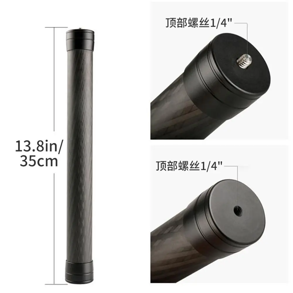 Action Camera Carbon Fiber Extension Pole Stick  1/4\'\' Thread Stabilizer Rod Monopod for DJI Ronin S Moza Air 2 Zhiyun Crane