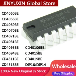 Chip IC DIP16 DIP14, CD4060, CD4066, CD4069, CD4070, CD4071, CD4081, CD4093, CD4094, CD4511, CD4518, CD40106, CD4015, CD4019, nuevo, 10 unidades