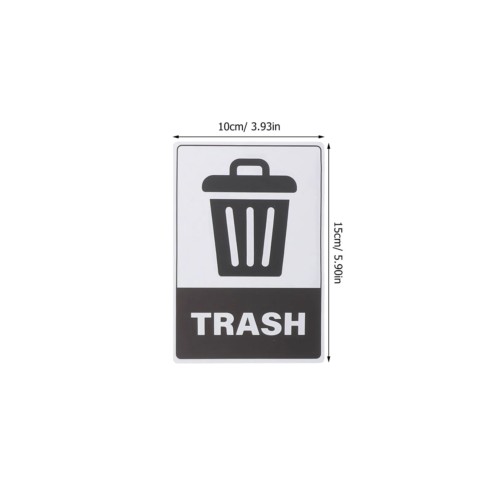 18Sheet Recycling Stickers for Trash Cans High Resolution PVC Labels Glass Paper Plastic Metal Icons Indoor Outdoor Waste Bin
