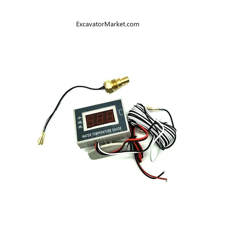 Electronic water temperature meter package Water temperature sensor Digital display water temperature gauge excavator parts