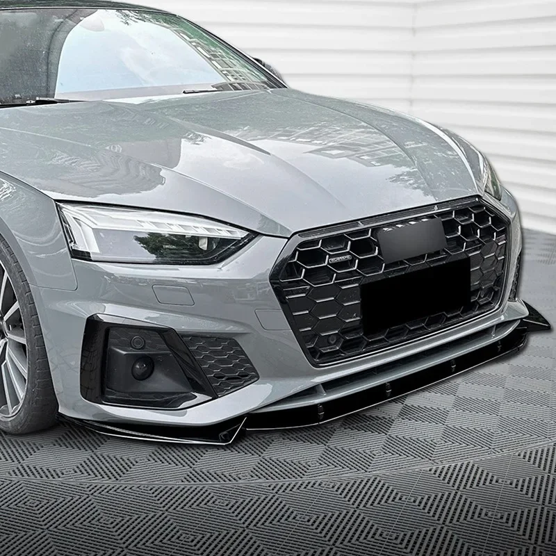 For Audi S5 F5 Facelift A5 S-Line Facelift 2019 -2024 Maxton Style Front Bumper Lip Chin Spoiler Front Splitter Bodykit Tuning