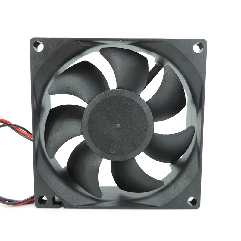 2pin dc 80mm 8025 80X80X25MM Wentylator chłodzący 5V/12V/24V DC Bezszczotkowy wentylator chłodzący 8025 Wentylator z łożyskiem olejowym — zdjęcie 6