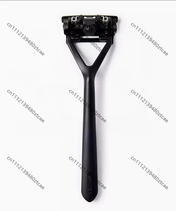Aluminum Alloy Triple Razor with Interchangeable Blades, Portable Bald Shaving Tool, Detachable Replacement Blade Design