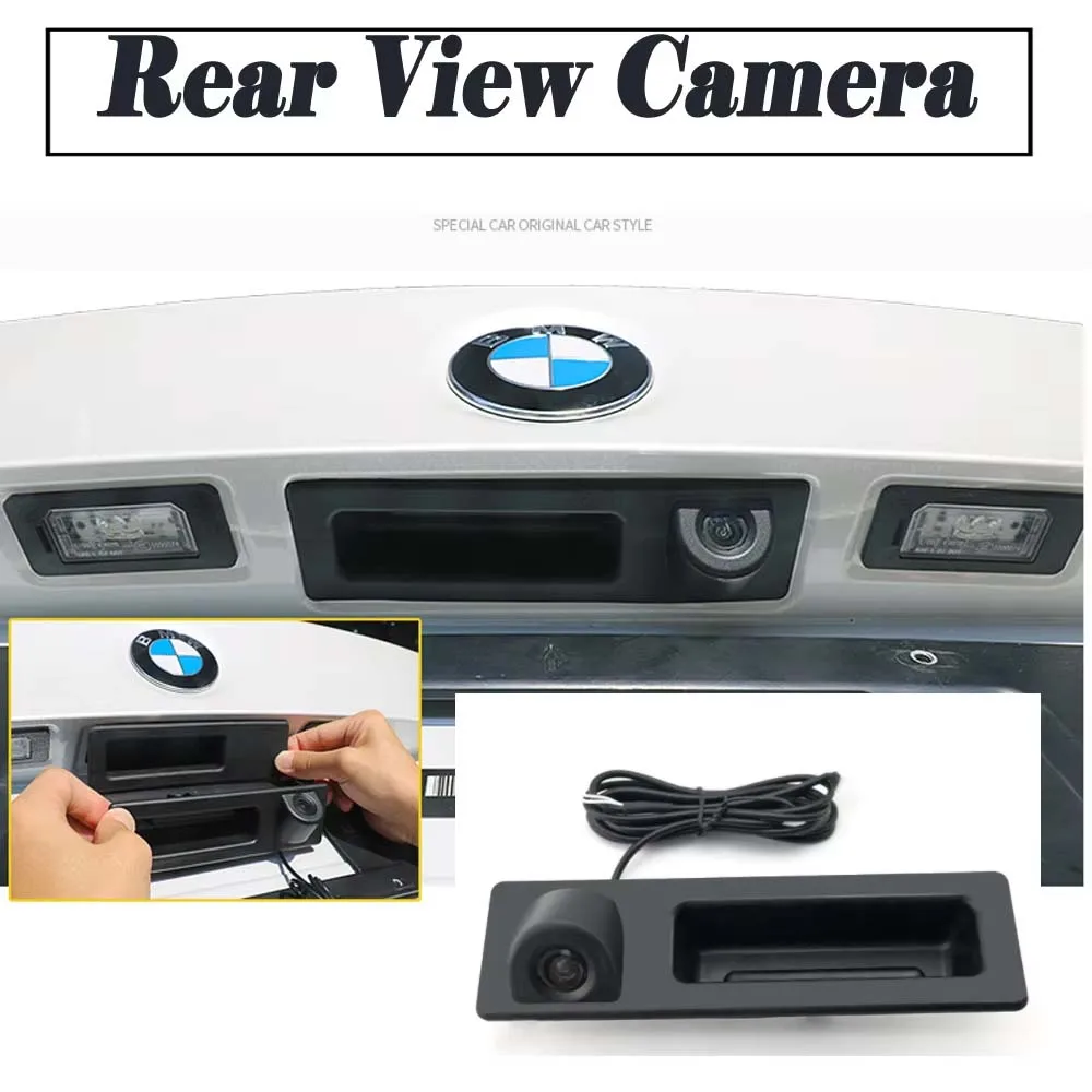 HD Night Vision Rear View Camera For BMW 2 series F45 2010 ~ 2017 Original Factory Trunk Handle Backup Parking Reversing camera