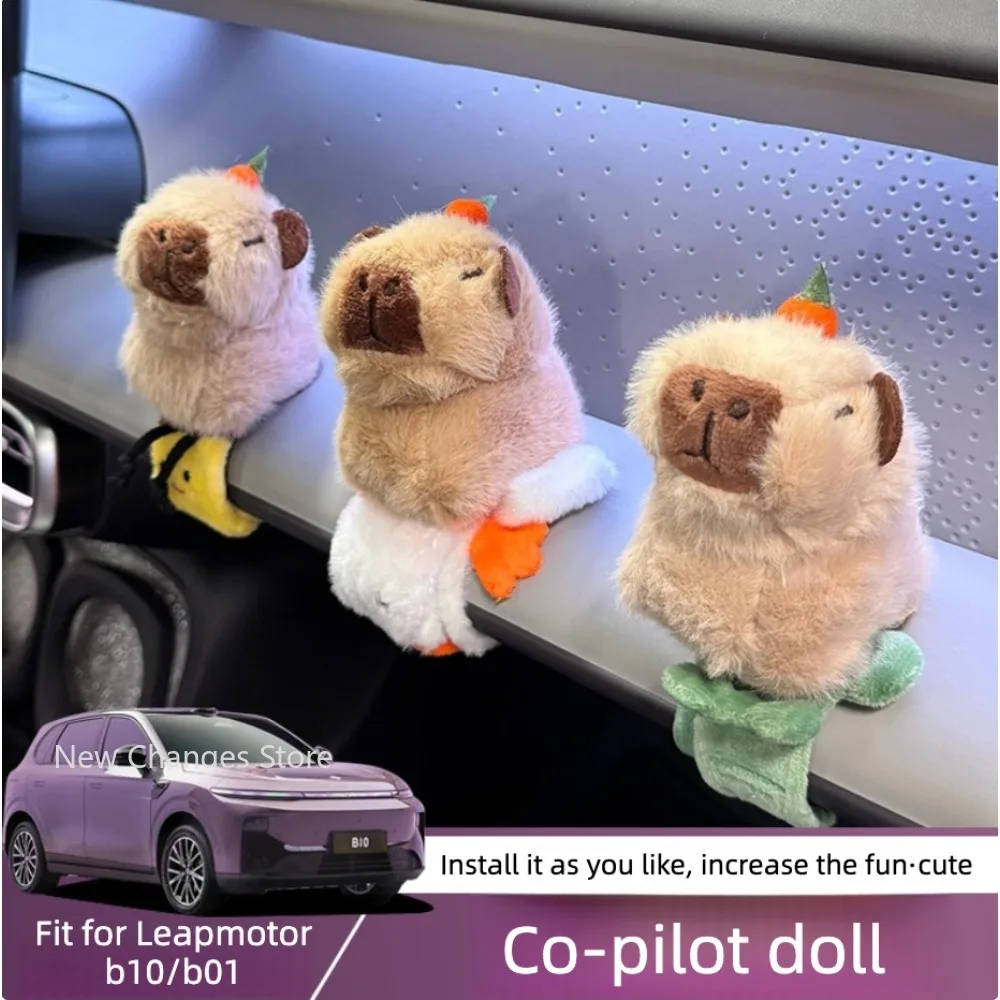 For Leapmotor B10 2025+ B01 2025+ Car Co Pilot Creative Doll Expansion Position Personalized Doll Decoration DIY Parts