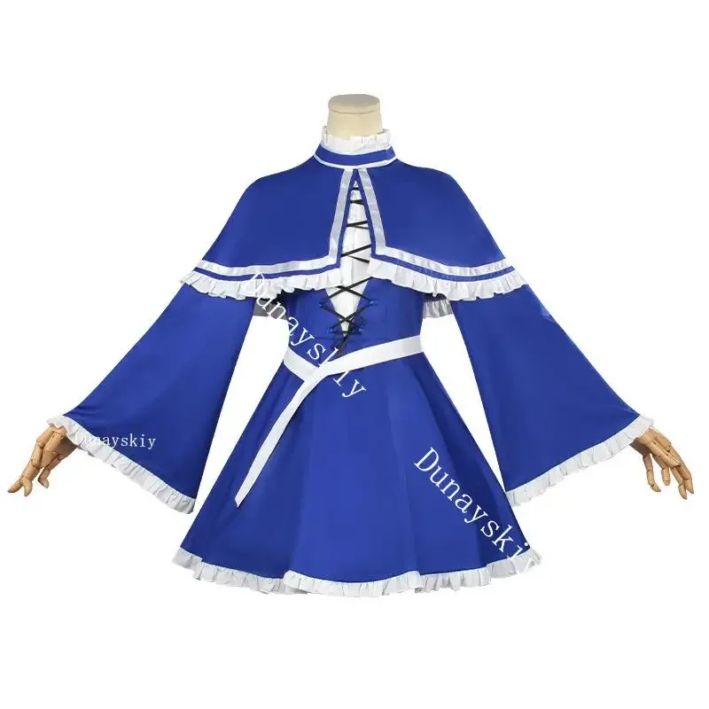 

qq45Lawine Cosplay Costume Wig Anime Frieren Beyond Journey's End Dress Uniform Stockings Third-class Mage Halloween Party Girls