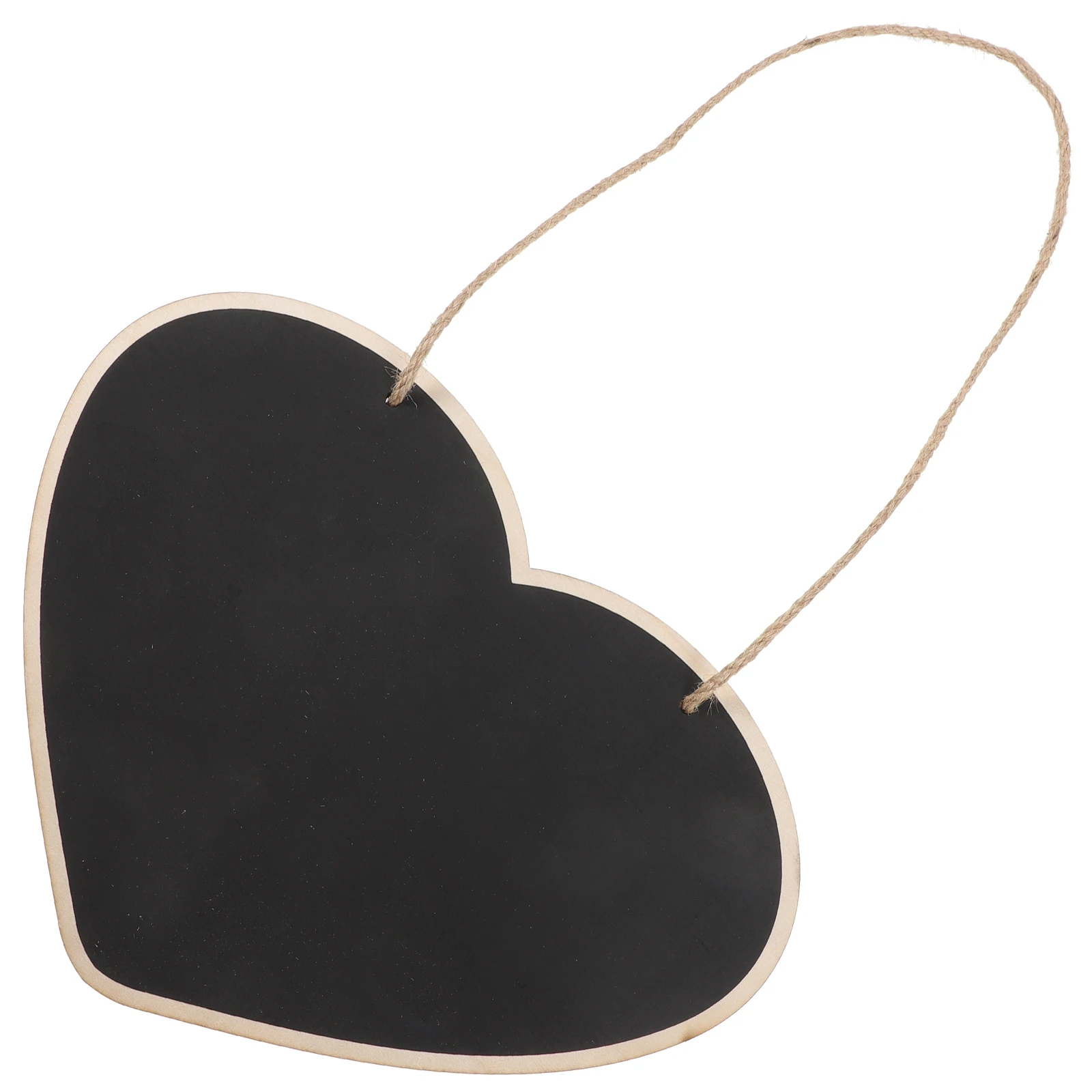 

Black Chalkboard Heart Shaped Wooden Notice Board Mini Writing Message Restaurant Removable Decor Home Office Classroom