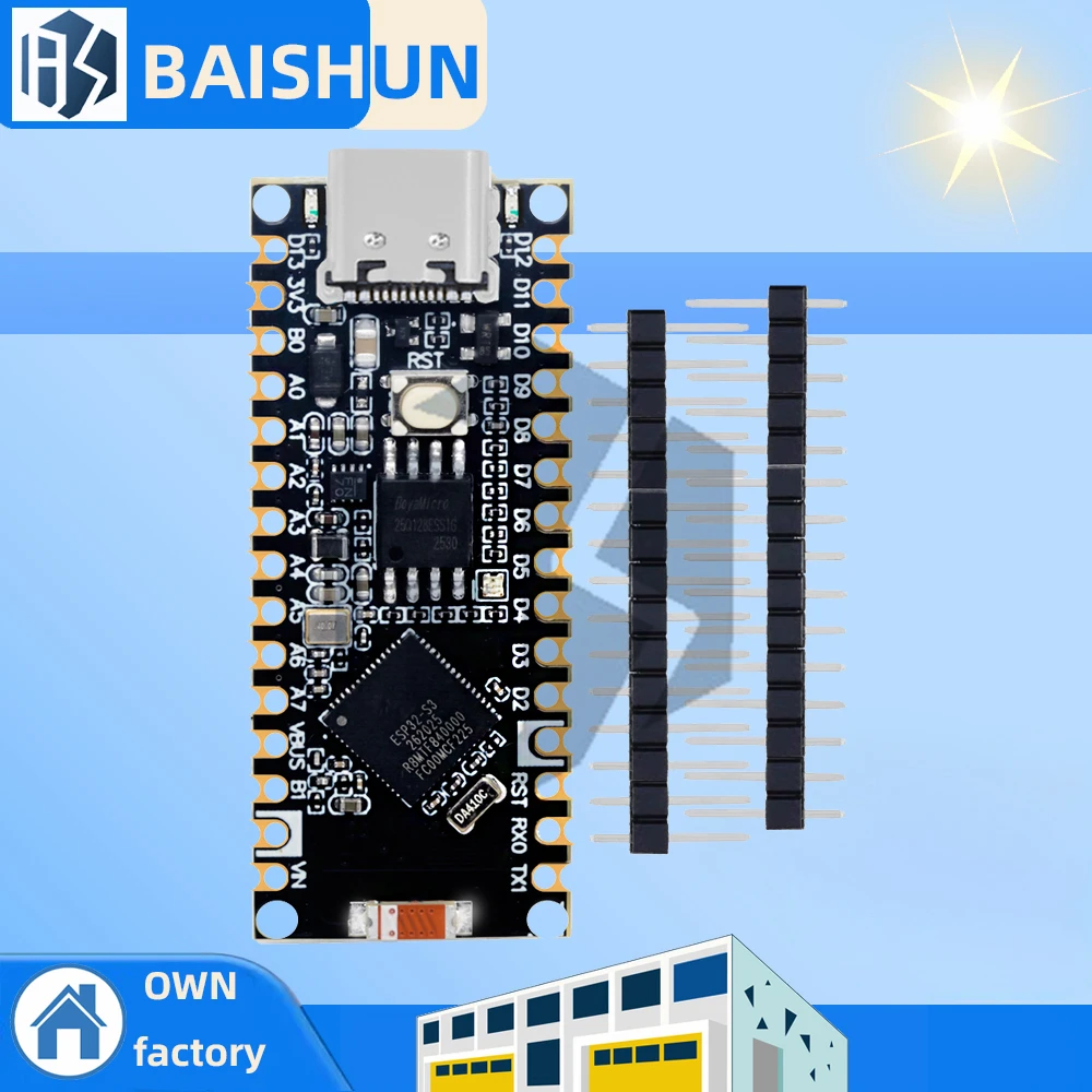 16MB  2.4GHz WIFI ESP32-S3 Nano Development Board  Low-Power Bluetooth Dual-Mode for Arduino Nano Compatible