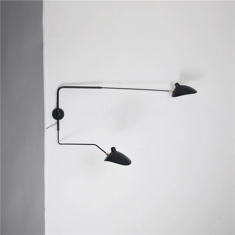 Nordic Design Spider Wall Lamp Sconces Lighting for Living Room Decoration Swing Arm Industrial Suspension Bar Luminaire