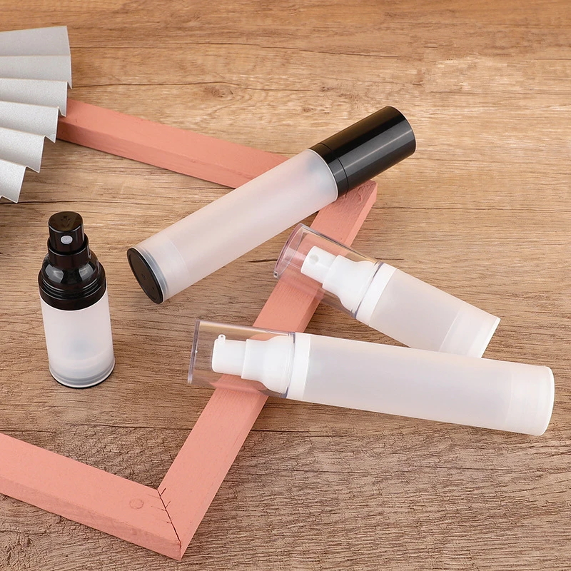 100pcs Frosted Airless Spray Bottle Pump Bottle 20ml 30ml 50ml Travel Bottling Perfume Lotion Container