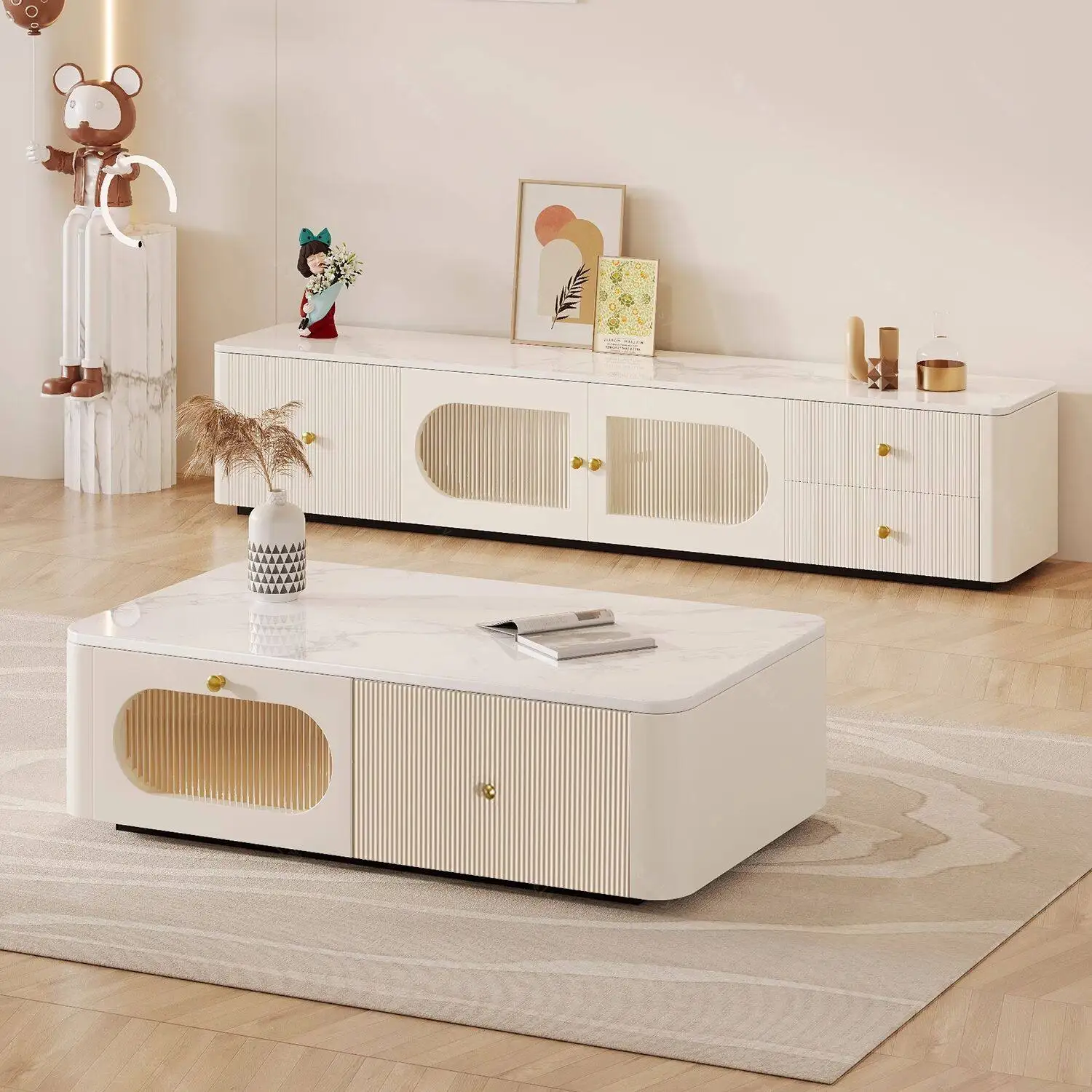 High Quality Tv Cabinet Rtv Library Designer Walnut Living Room Tv Cabinet Bracket Mueble Tv Flotante Comfortable Furniture