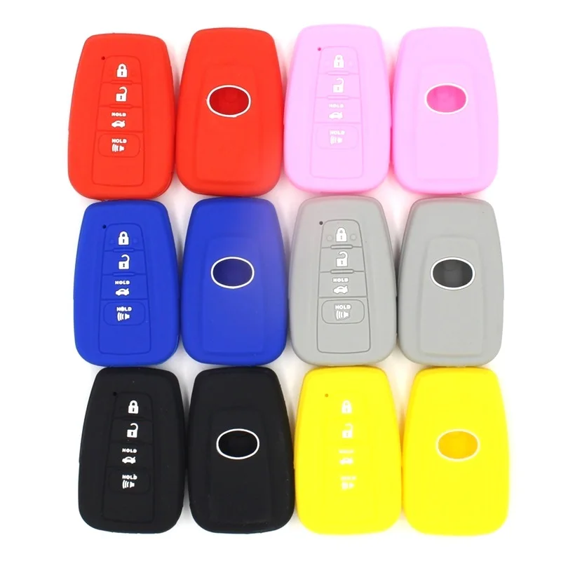 

Suitable for Toyota Prius One-button Start 4-button Car Key Cover Environmentally Friendly Silicone Key Cover