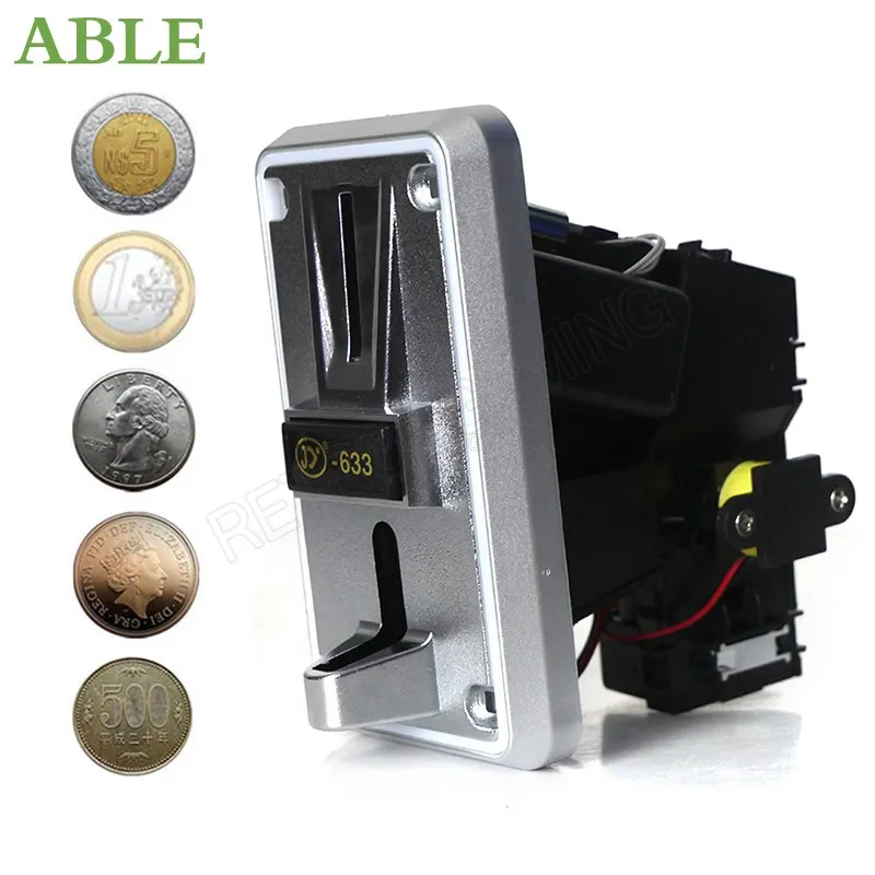 

JY-633 Arcade Muilt Coin LED Coin Acceptor Coin Selector Plastic Electronic for Slot Vending Crane Machine Accessory