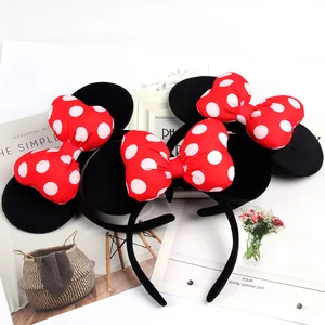 Led kafa bandı minnie mouse kulak polka dot yay ışık hairband flaş, çocuklar, ışıklar, aksesuar saç, açık renkli oyuncaklar Oyuncakların ilk 10 satışı-puantiyeli-no. 8