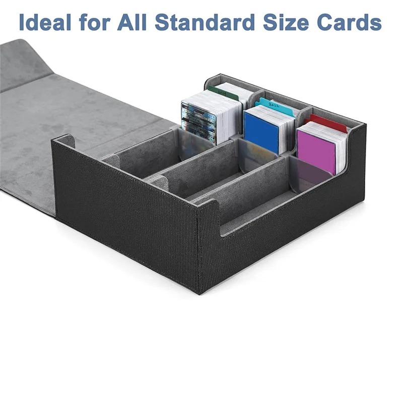

M01K Card Deck Case For Trading Cards 1800+, Card Storage Box, Magnetic Closure Storage Box Game Cards Box