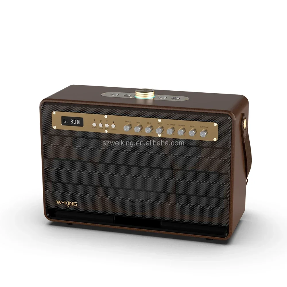 W-KING manufacturer direct supply 120 output power wood speaker bluetooth speaker K6L