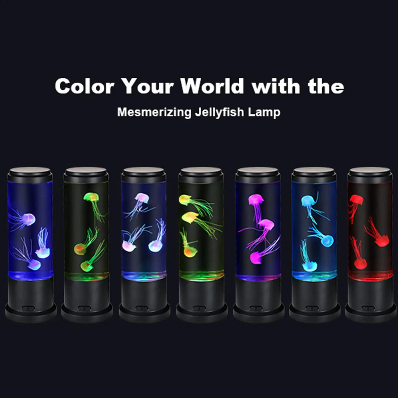 

Лампа-аквариум «Медуза» с 7 режимами цвета, научная игрушка для детей, настольная лампа для дома, спальни, школы, общежития, ночник, напольная лампа для детей