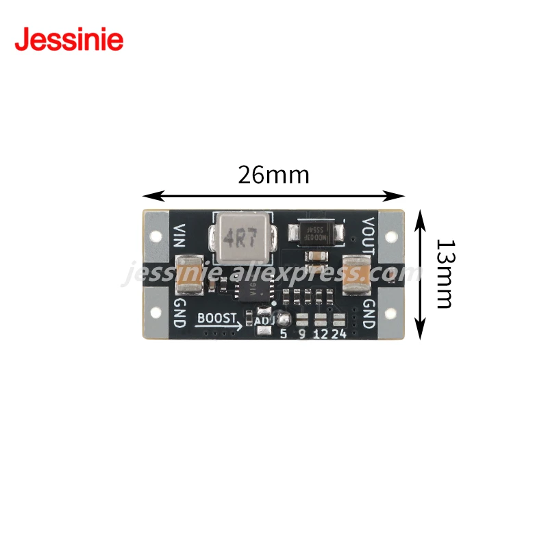 1-10PCS XL7304 4A DC Boost Converter Step Up Adjustable 5V-30V to 5V 9V 12V 24V Power Supply Module Lithium Battery Boost Board