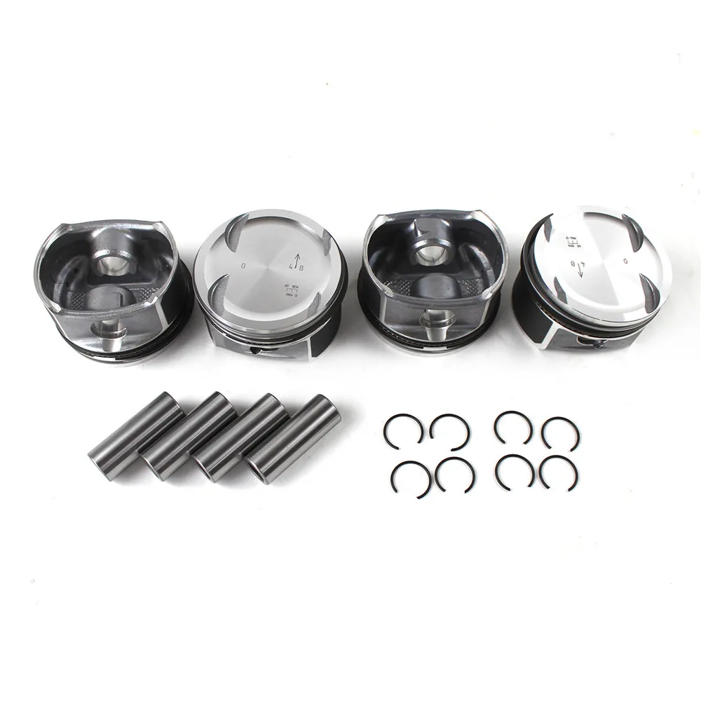 

4Pcs Pistons & Rings Set Φ82mm 2710306617 2710300024 2710306617 N000000000936 for Mercedes-Benz W203 W204 A209 C200K M271 1.8L