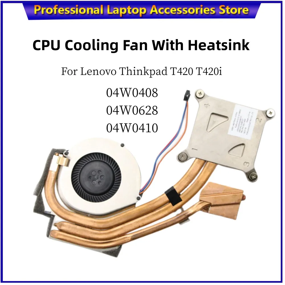 

For Lenovo Thinkpad T420 T420i Laptop CPU Cooling Fan With Heatsink FRU 04W0408 04W0628 04W0410