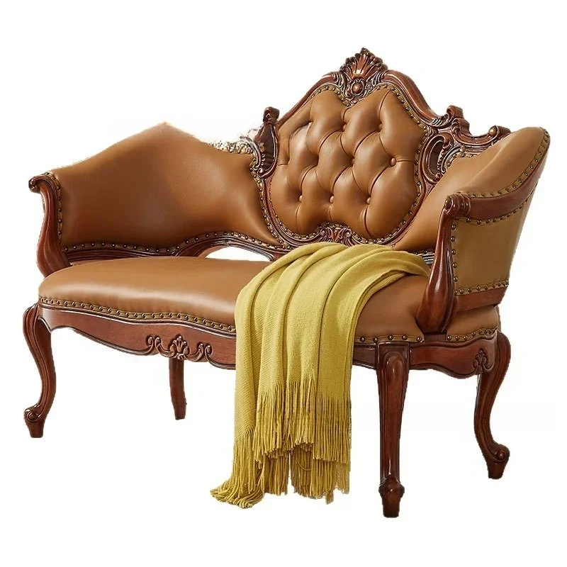 Bedside stool European chaise longue sofa sofa beauty couch bedroom chaise longue