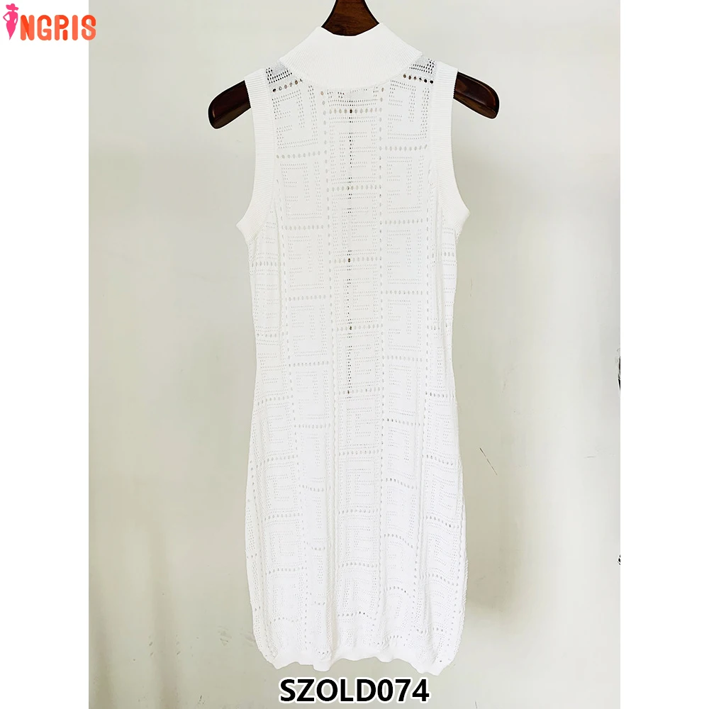 

2025 Custom Autumn Long Sleeve Round Neck Single Knit Jacket Waist Hip Wrap Dress-SZOLD074