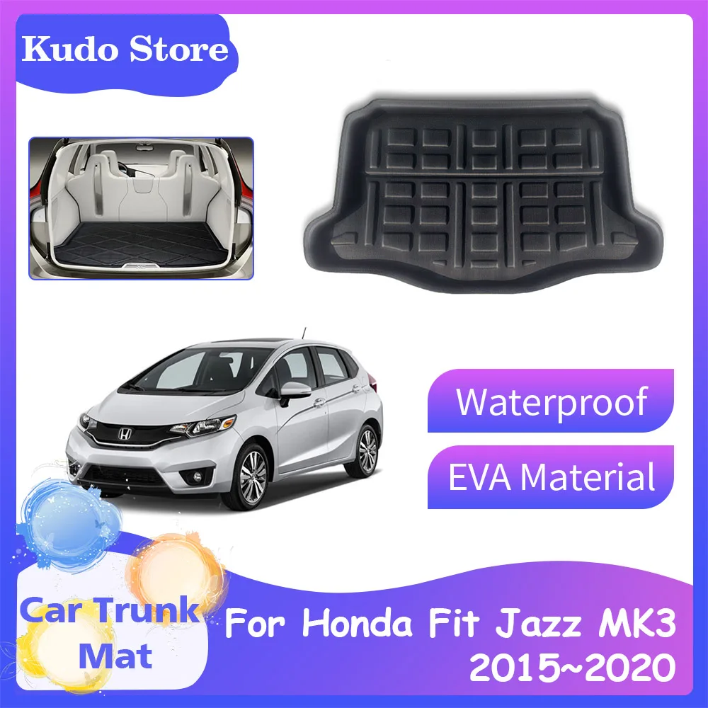 

Car Trunk Mats for Honda Fit Jazz MK3 EX GK3 4 5 GH 7 GP5 6 2015~2020 Space Decoration Rear Boot Cargo Storage Carpet Accessorie