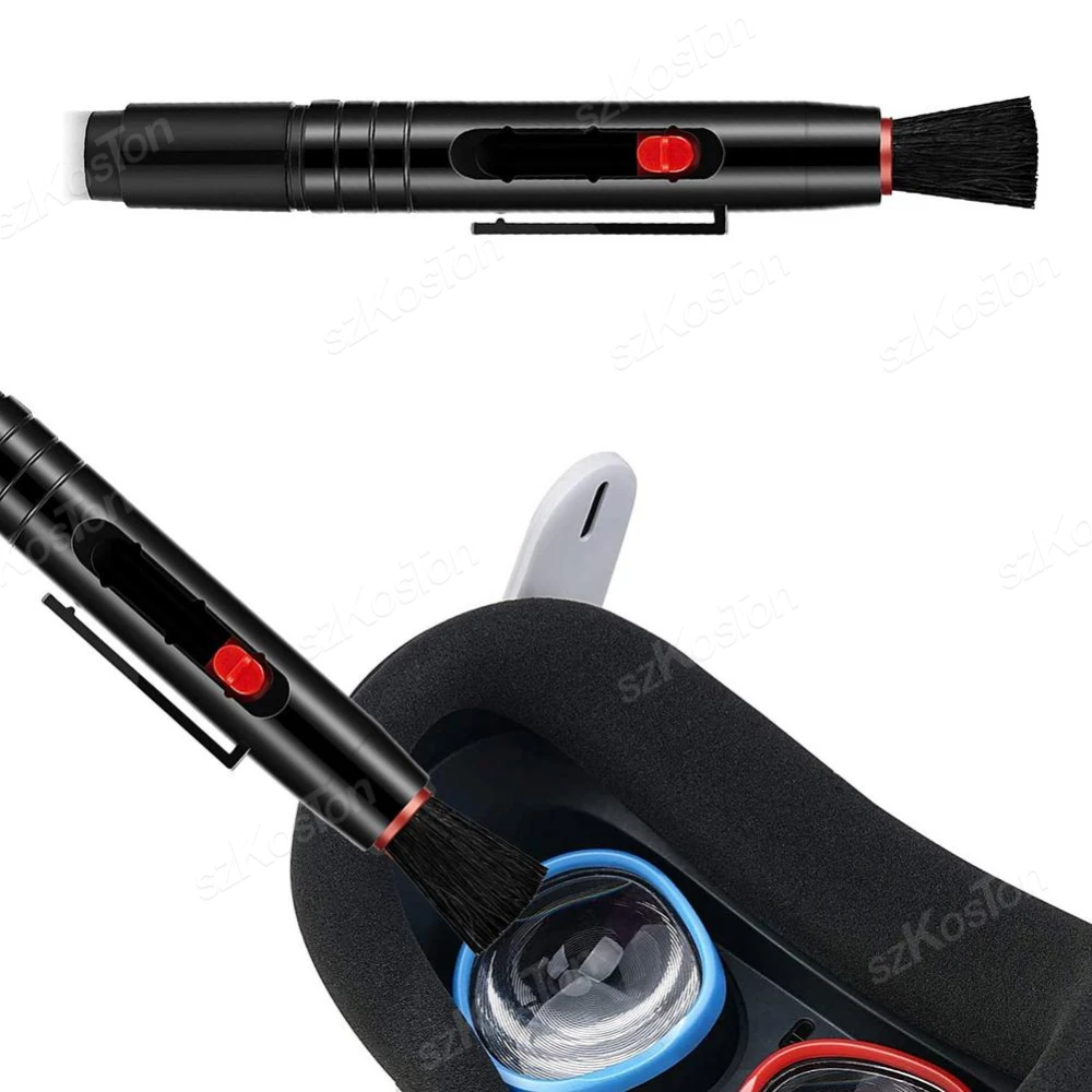 Lens Cleaning Pen with Soft Brush Double-Sided Carbon Head for Camera Lens Optical Lens Glasses PS4 PS5 VR Headset Cleaning