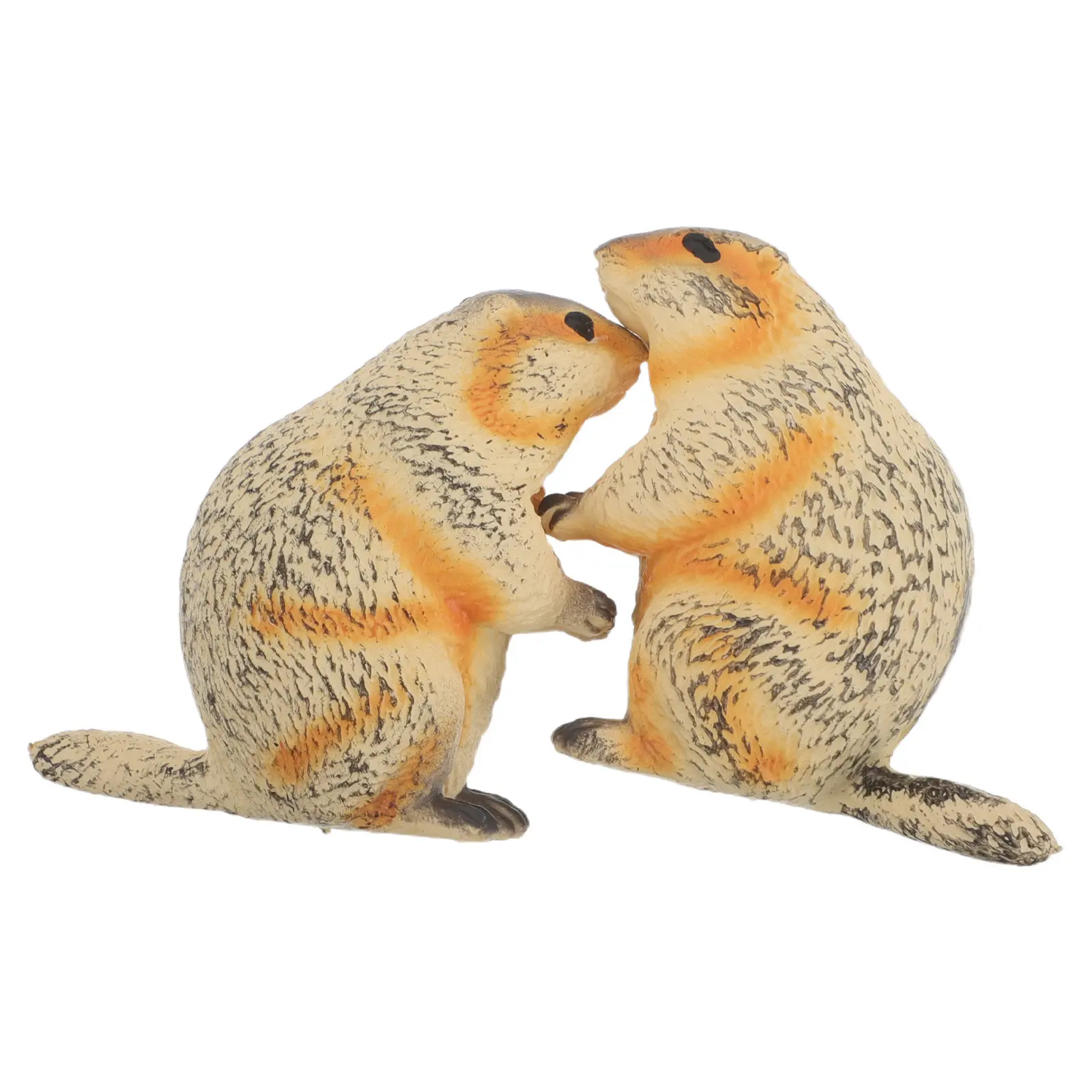 

2 шт. реалистичные скульптуры сурков, миниатюрные фигурки животных для декора стола, книжной полки, детской комнаты, офиса, сада, для обучения