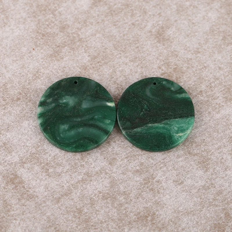 

B&F African Jade Round Disc Earring Beads for Jewelry Making, Handmade Natural stones beads, Stones for jewelry Making 30x3mm