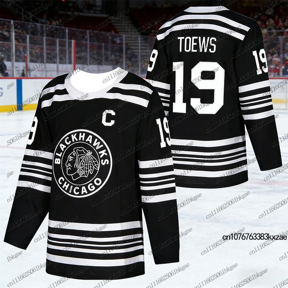 Autumn Winter Hockey Jerseys For Adult/Kids Chicago Jerseys Casual Long Sleeve Sports Hockey Jersey Parent Child Hockey Jerseys