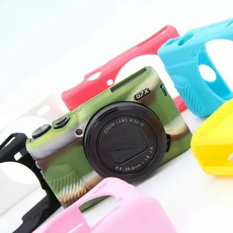 

For Canon G7X Mark 2 3 G7XII G7XIII Soft Rubber Silicone Camera Body Skin Anti-Wear Protective Cover Bag,