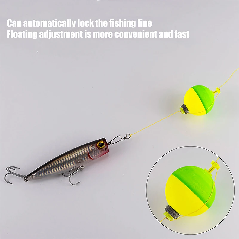 جديد 5 قطعة المفاجئة على الكرة الصيد بوبر يطفو المرجح بوبرز إيفا رغوة الفلين ل Crappie Bluegill Panfish سمك السلور