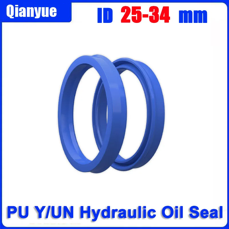 PU Y/UN Hydraulic Oil Seal ID 25-34mm - Factory Direct, Wear-Resistant Seals for Cylinders (Polyurethane, In Stock)