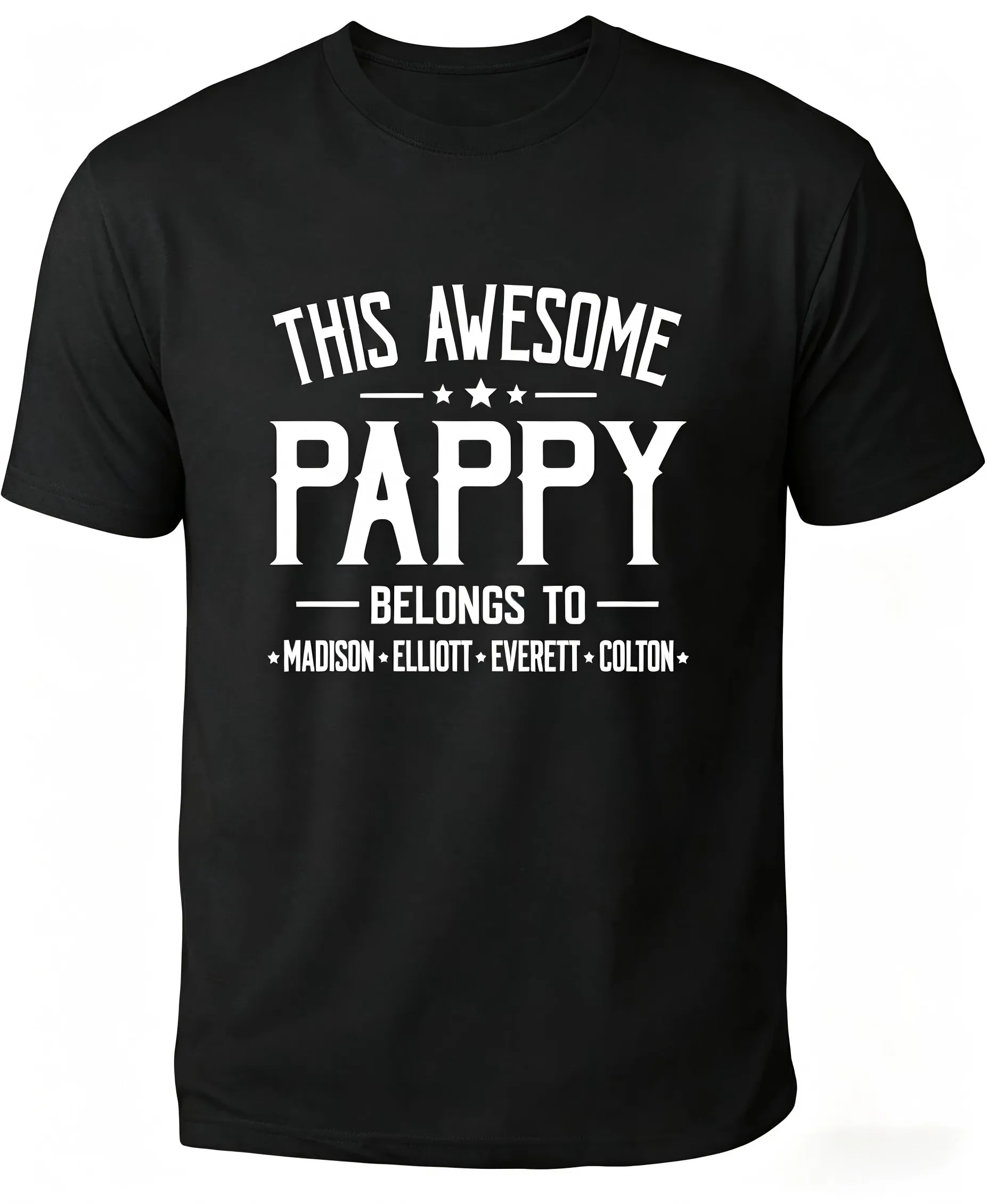 Personalized Grandpa Dad Shirt, Custom Grandpa Grandkids Name Shirt, Birthday Christmas Fathers Day Dad Grandpa Gift
