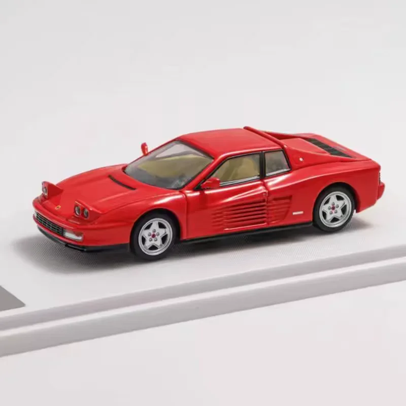 1:64 Testarossa open back cover lamp diecast alloy model, children's collection of decorative toys, holiday gifts for children.