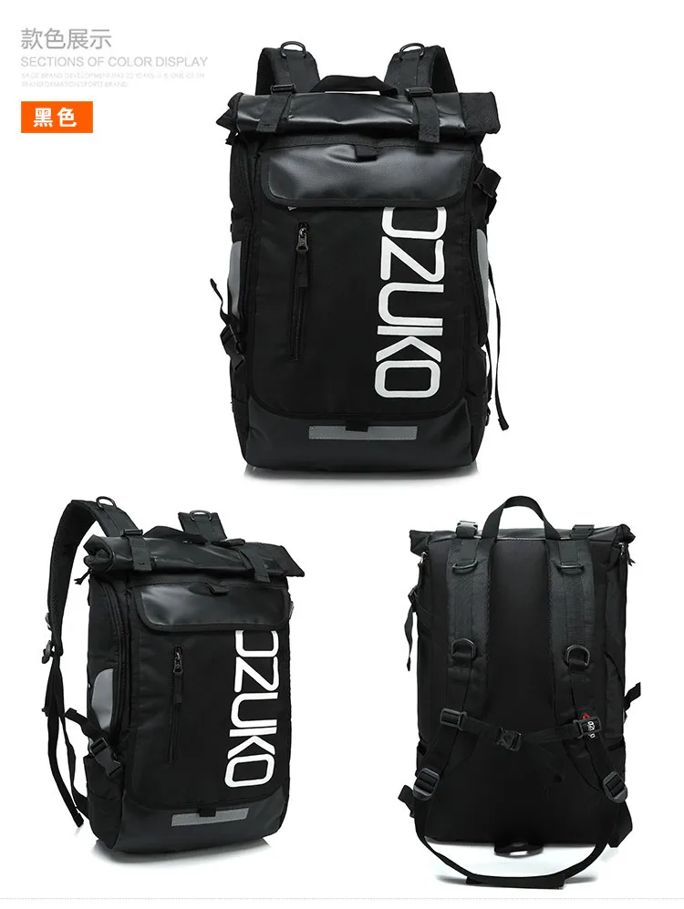 OZUKO Rucksack Männer 15,6 Zoll Laptop Wasserabweisende Schultasche für Teenager Casual Student Rucksäcke Männliche Reise Mochila Mode – Detail 24