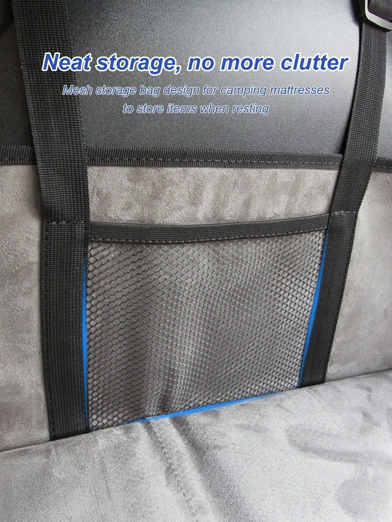 1 قطعة موسع سرير سيارة - مثالي للتخييم والرحلات البرية والسفر لليلة واحدة، مرتبة تمديد قابلة للطي. - 4