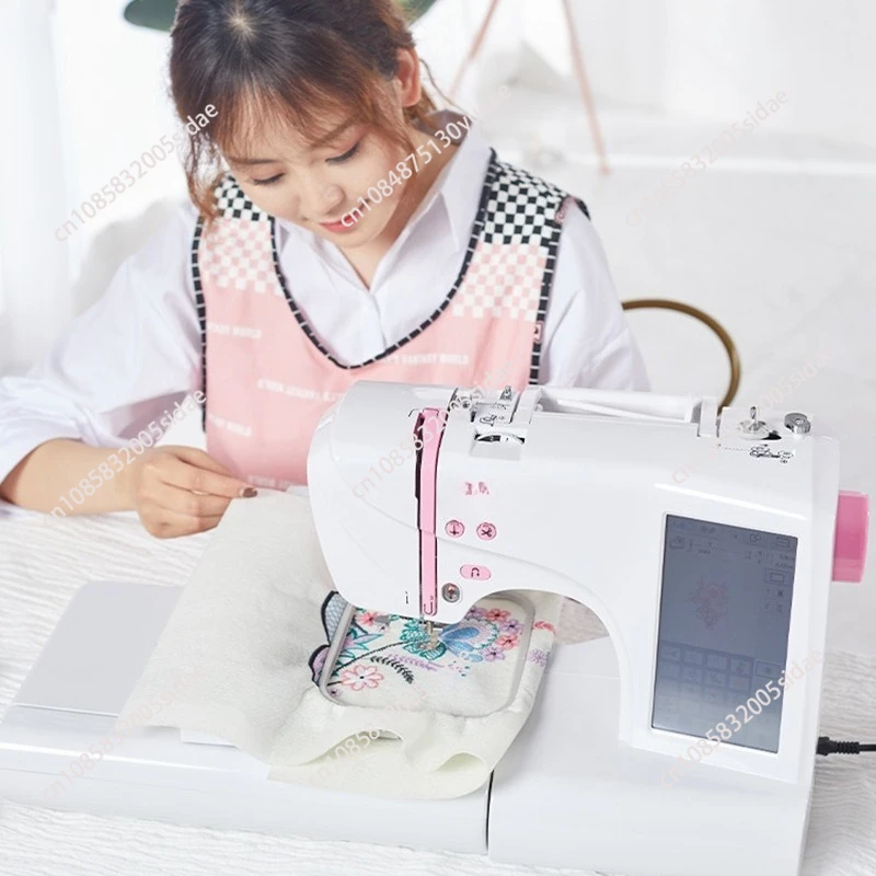 

Color screen embroidery machine for home use is suitable for FL9860 sewing embroidery flower all-in-one machine