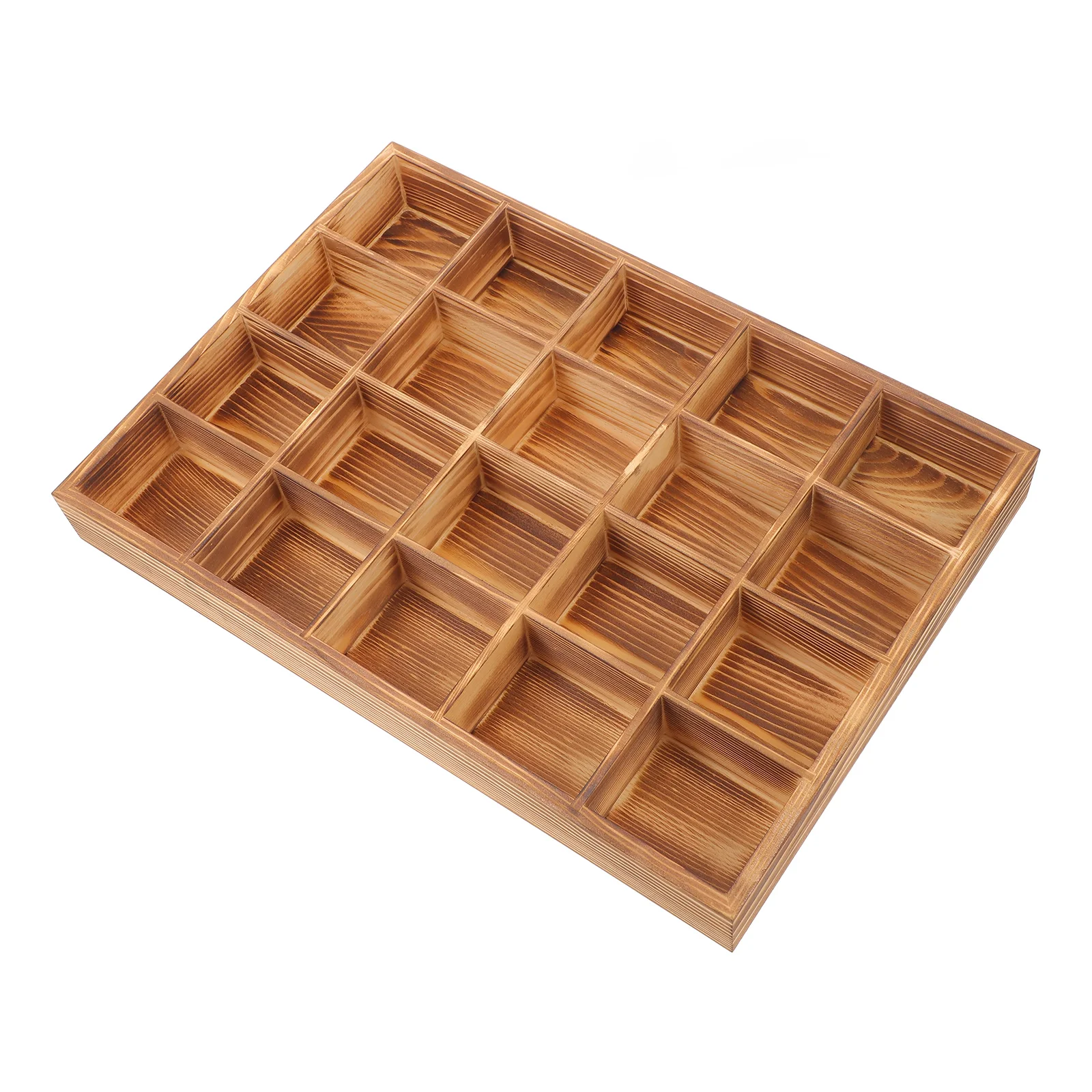 

Keys Organizer Sock Underwear Storage Wooden Closet 20 Compartments Efficient Space Saving Lingerie Tie Belt Hair Accessories