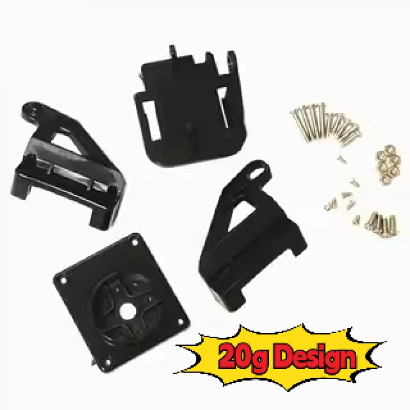 

Mini Nylon Dual-Axis FPV Gimbal Mount for 9g-12g Servo, 28x28mm FPV Camera Bracket, Lightweight 20g Pan Tilt Gimbal