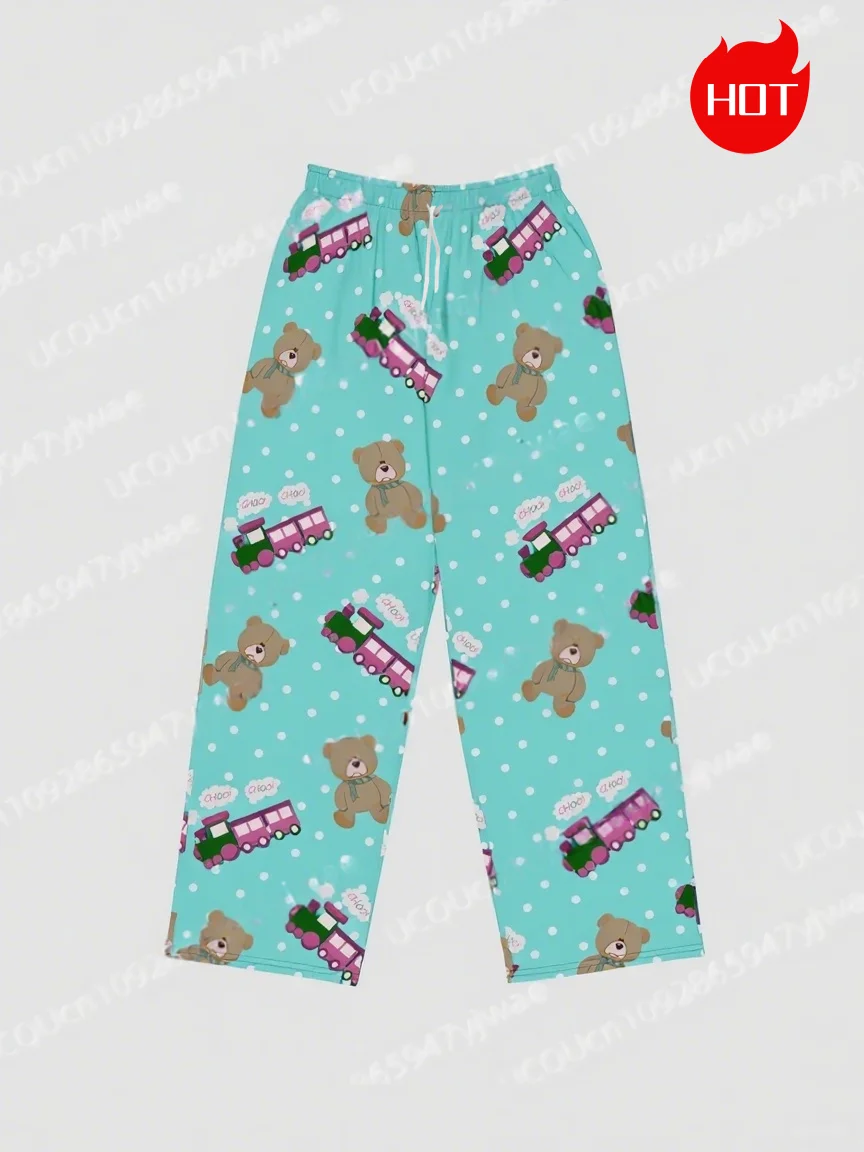 KPop شيطان الصيادين منامة 2025 KPop شيطان الصيادين الدب ثلاثية الأبعاد طباعة موضة عادية السراويل الطويلة لخريف طفل/الكبار بنطلون #3