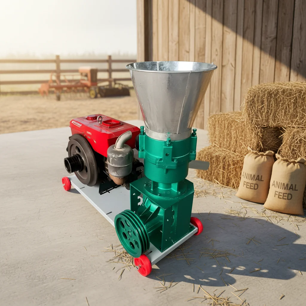 for·New Type of Mobile Diesel Pelletizer Machine 150kg Capacity for Agricultural Livestock Animal Feeds Making*