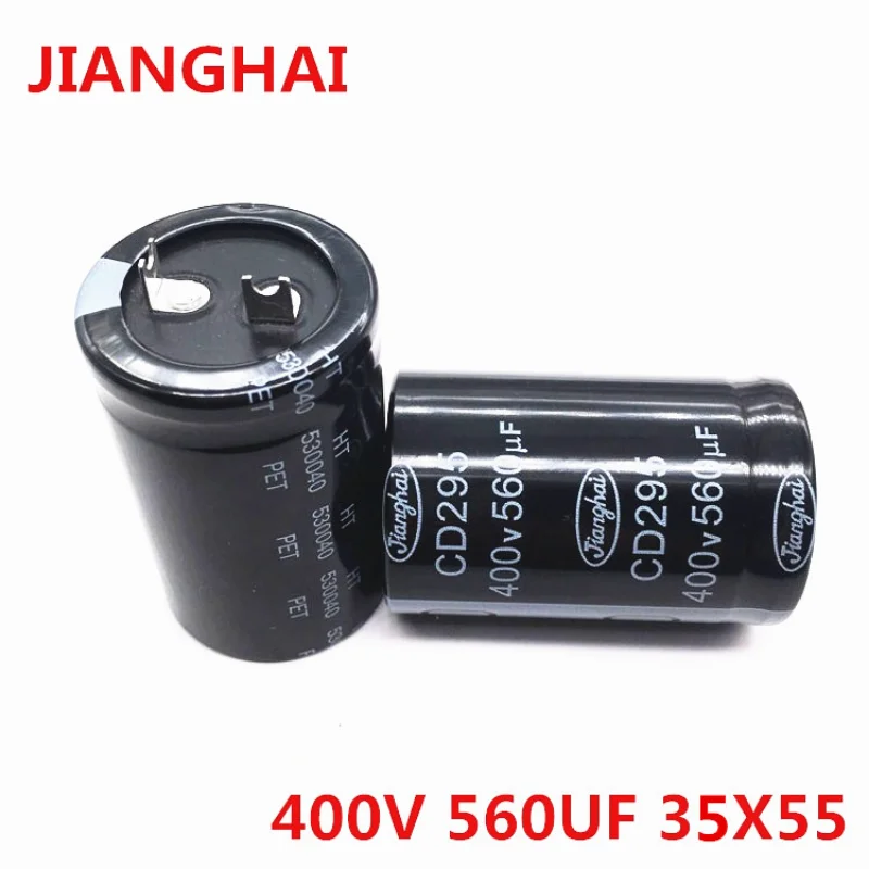 1PCS 400V560 35X55 CD295 aluminum electrolytic capacitor 560UF 400V 35*55 domestic original pin.