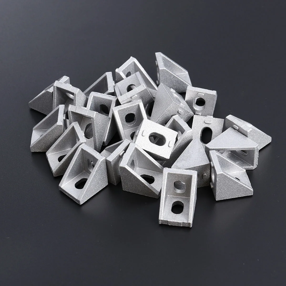

50pcs 2020 Aluminum Alloy Angle Bracket Corner Connector For T-Slot Profiles 90 Degree Joint Fixing L Bracket Durable Hardware