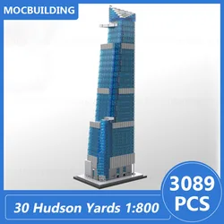 30 Hudson Yards & CITIC Plaza 1:800 Scale Model Moc Building Blocks Diy Assemble Bricks Architecture Display Creative Toys Gifts